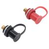 Battery Charger Post Kit 20mm Stud Cap Car RV Truck Charging Pile Jumper Terminal Black Red
