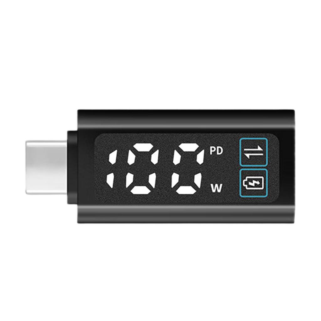 Type C Adapter USB C To USB C Adapter PD100W Fast Charger For Quick Charge And Data Transfer Real Time Power Monitoring