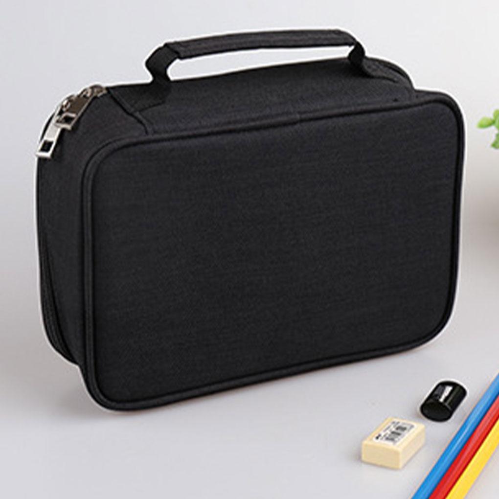 School 72 Holes Pencil Cases Capacity Pen Box Fabric Storage Bag Girls