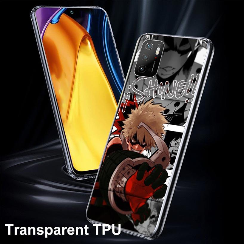 My Hero Bakugou Katsuki Case Phone Cover for Xiaomi Redmi Note 10 9 9S 8 8T 7 5 Pro Mi 12T 11T 10T 9T 12 11 Lite A3 A2 Trend Fun