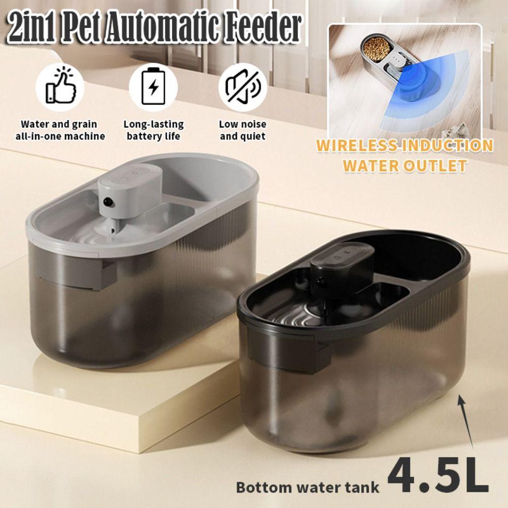 Circulation Filtration Pet Automatic Feeder 2in1 Cat Water Dispenser  Pet Supplies