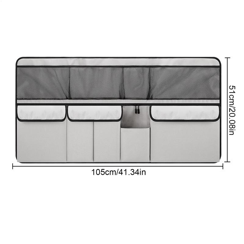 Car Organizer Trunk Road Trip Cargo Storage Bag Large Multifunctional Travel Trunk Organizer For Shoe Tool Snack Grocery Diaper