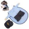 Pet Mail Carrier Costume Soft Funny Costumes Pet Suit with  for Small Dogs and Cats
