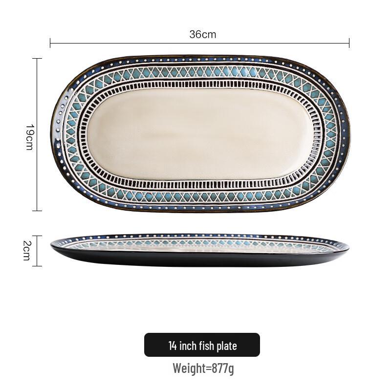Elegant Round Ceramic Dinner Plate