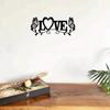 Love Theme Metal Wall Art Romantic Quote Iron Sign Sentimental Gift for Boyfriend Relationship Decor
