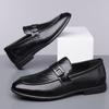 Fashion Men Casual Leather Businenss Loafers Handmade Driving Shoes Non-slip Man Slip on Flats Walking Man Soft Business Shoes Moccasins