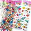 6/12pcs 3D Bubble Stickers Reusable Cartoon Marine Animals Fish Children Sticker Toys For Kids Birthday Christmas Gift TMZ