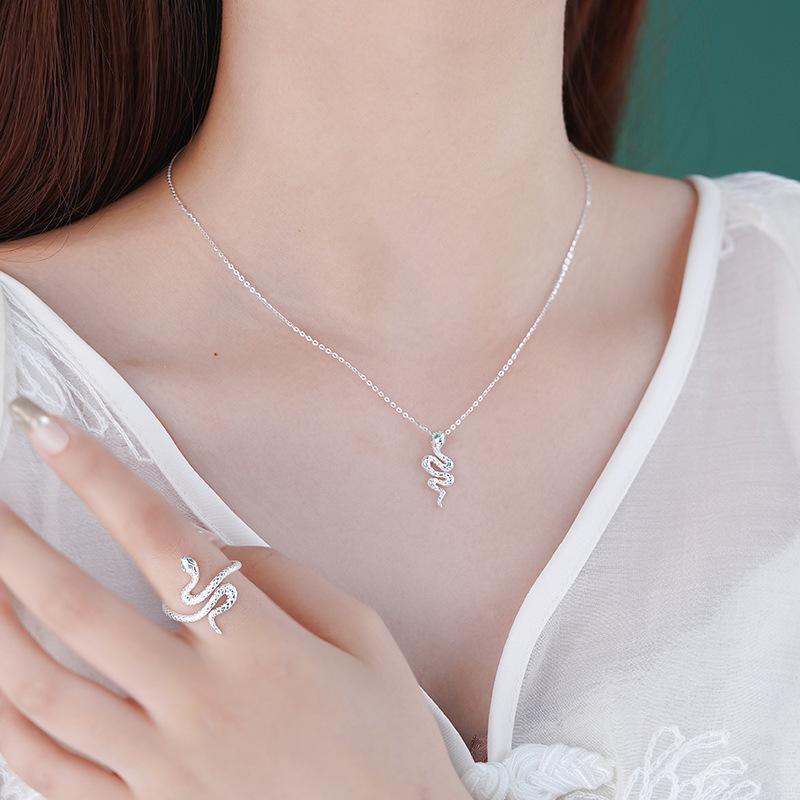 New Year Snake Necklace Ruyi Si Snake Collar Chain Gift Set