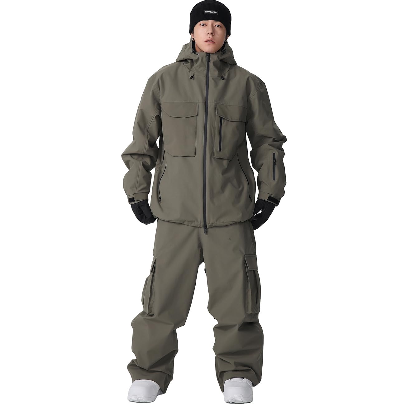 

HOTIAN Одяг для сноубордингу Водостійкий Доступний у 5 розмірах та 5 кольорах Цей набір включає куртку та штани Ідеально підходить для та Ідеально підходить для того, щоб зігріти вас та зелений