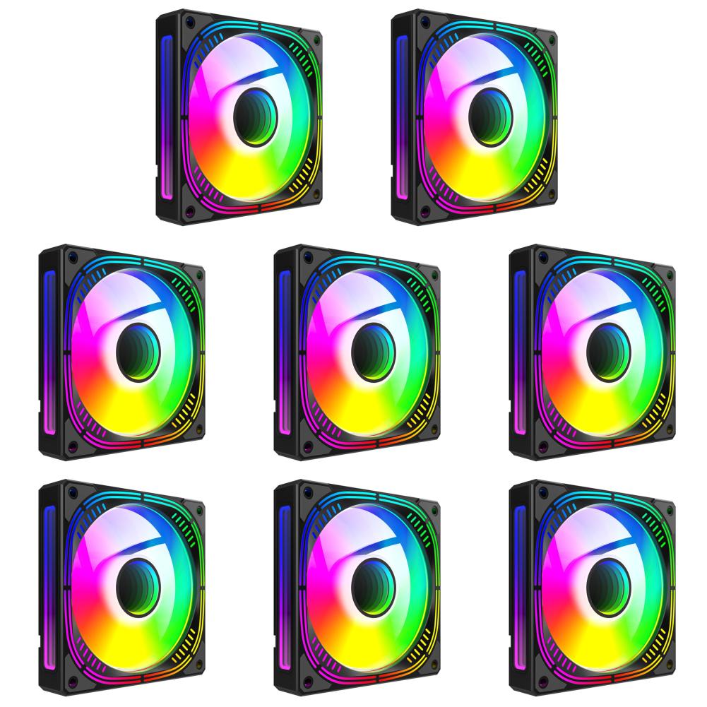 

Кулер для процессора, 120 мм, 5 В, 3 контакта, ARGB, синхронизация, вентилятор, 12 В, 4 контакта, ШИМ (Черный Позитив) К