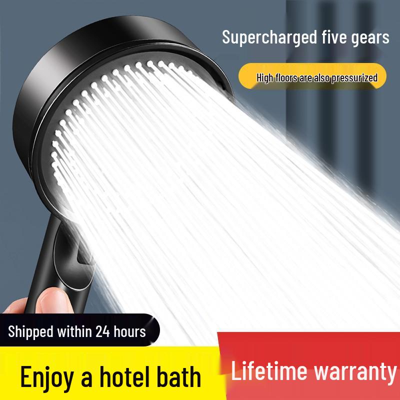 High-Pressure 5-Speed Handheld Shower and Faucet Set