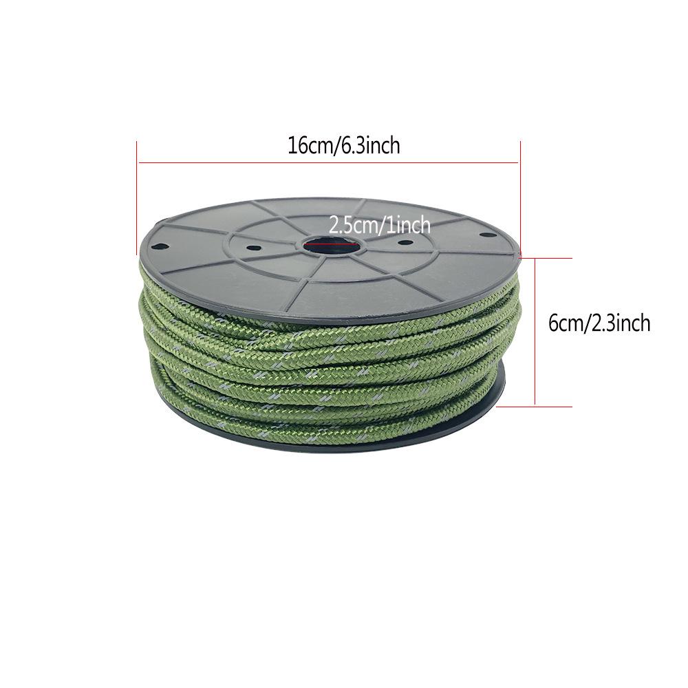 6mm x 30M Thickened Reflective Tent Rope - Portable Guy Rope for Camping