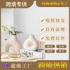 European-Style Plain-Fired Ceramic Vase, High-End Creative Flower Arrangement, Light Luxury Decorative Ornament
