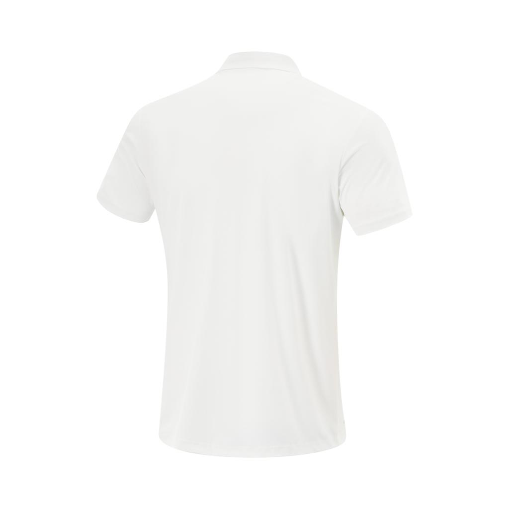 Li-Ning Breathable Solid Color Logo Short Sleeve Polo Shirt Men Tops White APLV039-10