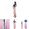 Stunning One Piece Nico Robin Skirt Anime Cosplay Costume Halloween Tops Decorated Ideal For Video Shoots And Festivals.