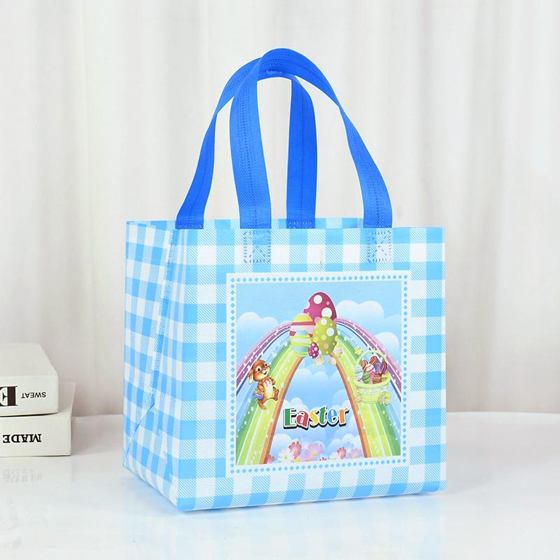 

Пасхальный подарочный пакет из нетканого материала кролик кролик печенье конфеты упаковочный пакет детские сувениры счастливой пасхальной вечеринки украшения принадлежности 2024 20x20x15cm