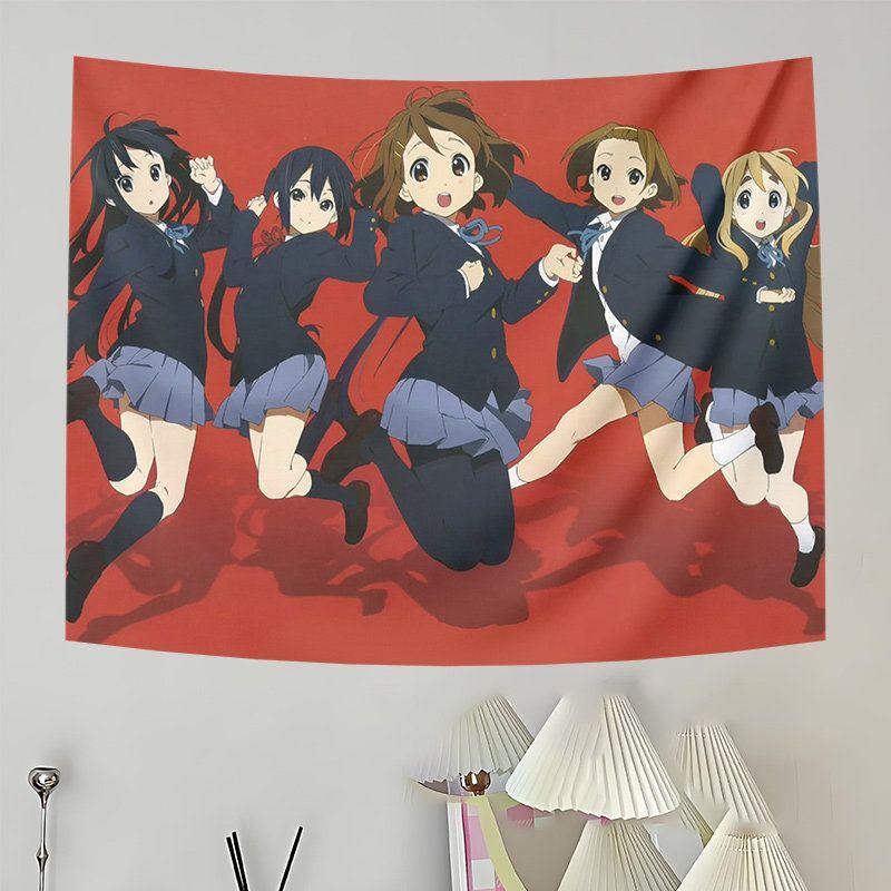 Arazzo da Parete Ragazza Cameriera Decorazione per la Casa per Camera da Letto Soggiorno Dormitorio Estetica Classica Giapponese a Personaggi Completi