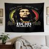 Bob Marley Reggae One Love Reggae Legend Polyester Wall Hanging Tapestry, Aesthetic Home Decor for Bedroom Dorm Photo Backdrop
