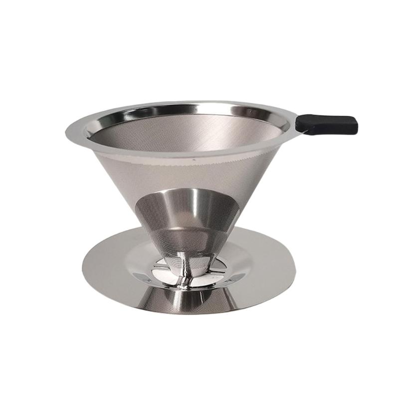 600 Meshes Stainless Steel Coffee Filter Double Layer Coffee Filter Meshes Durable Coffee Strainer For Flavorful Brews