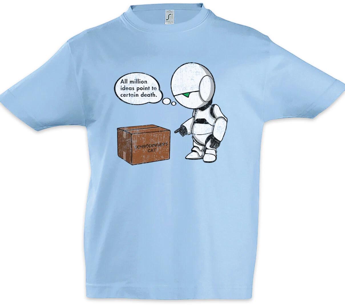 Paranoid Android Certain Death Kids Boys kids boys T-Shirt Schrödingers Cat Cat Fun 110