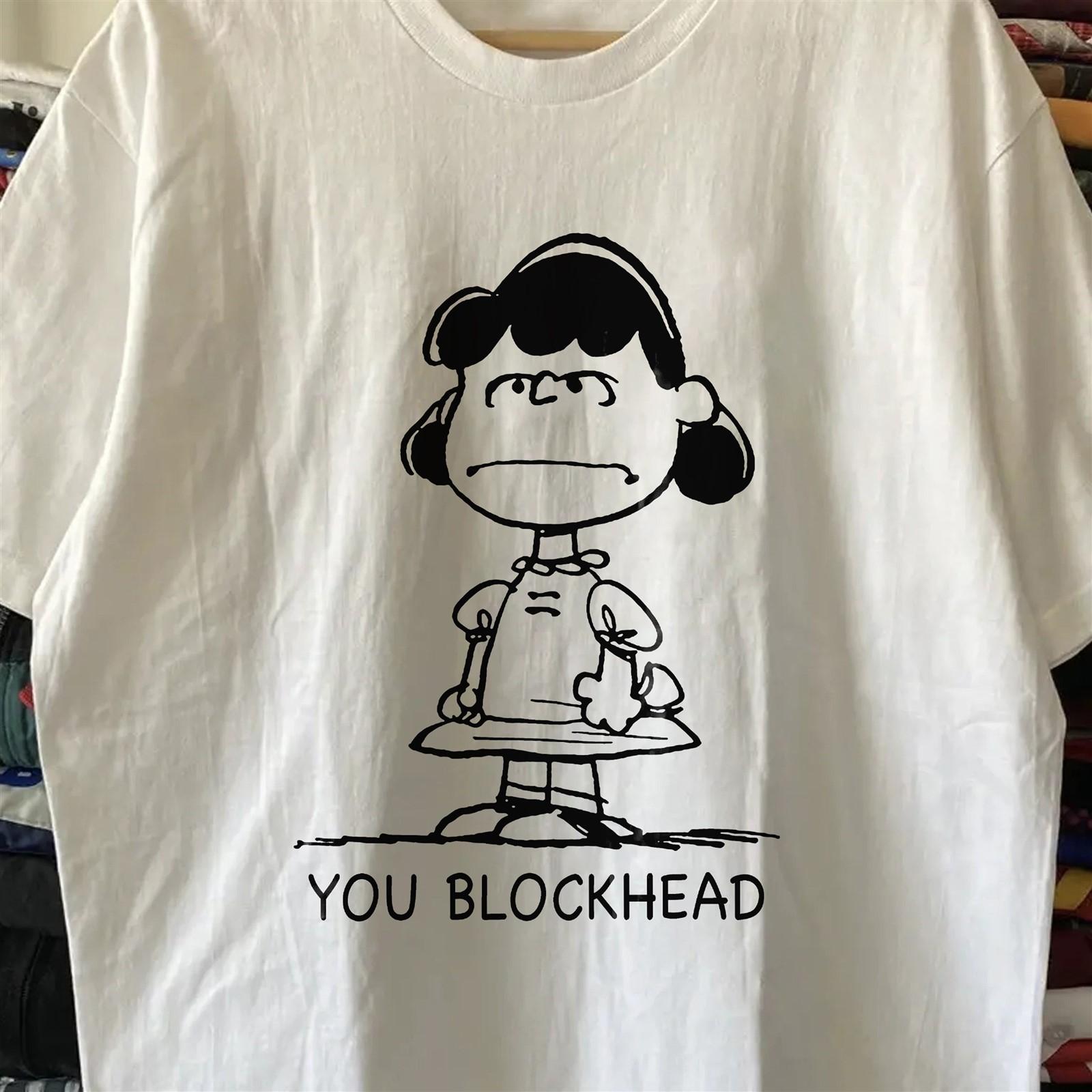 Lucy Peanuts You Blockhead Promo T-Shirt White XXL 3XL