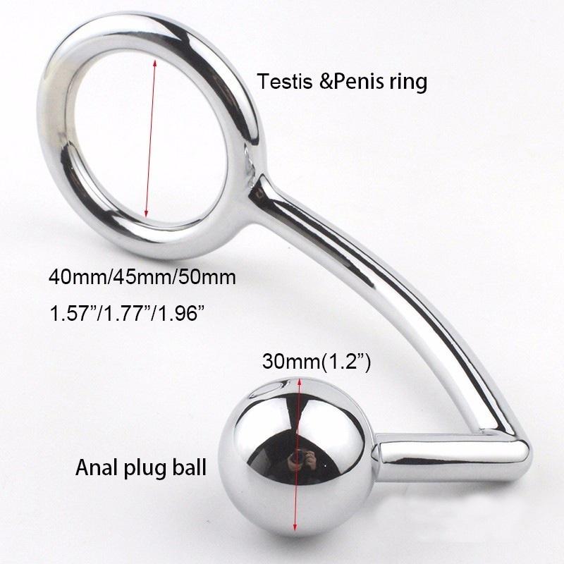 Rustfritt stål metall krok forsinkelsesring for menn