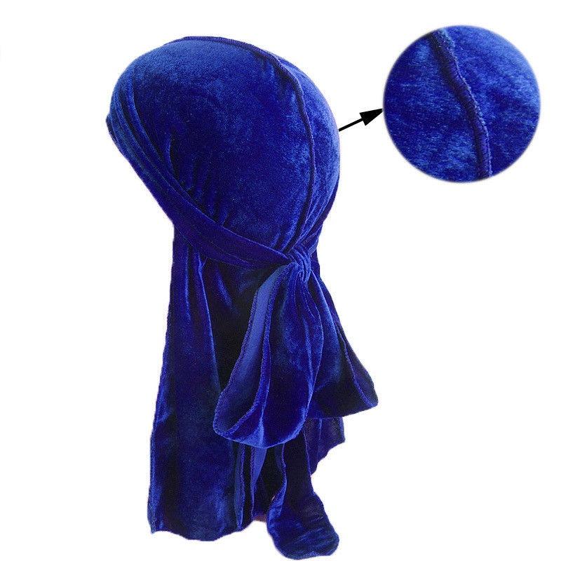 Men Unisex Women Velvet Breathable Bandana Hat Turban Caps Doo Headwear Durag