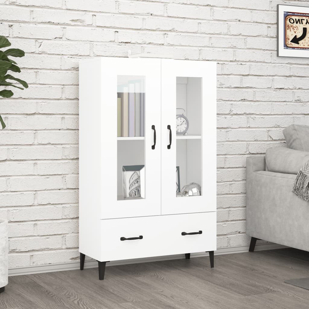 Highboard White 70 x 31 x 115 cm Engineered Wood