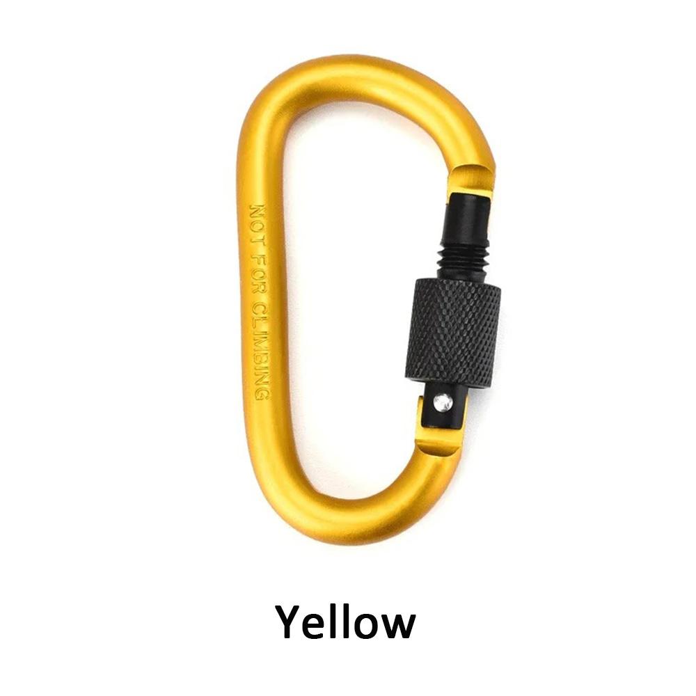 10pcs Carabiner Hooks Outdoor Travel Camping Buckle Clip Aluminum Alloy Survival Snap Hook Gear.