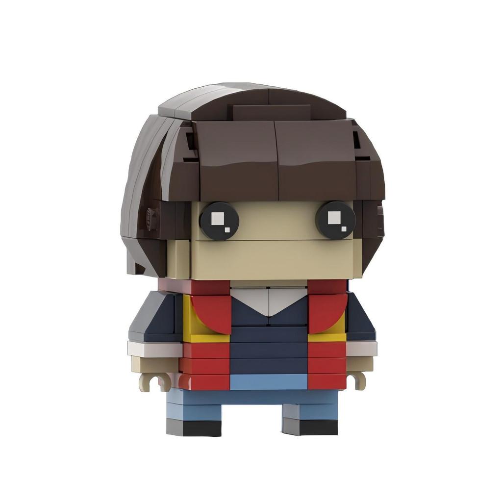 Stranger Things Season 1 Square Head Boy Collection Role Model Compatible Assembling Toy Man