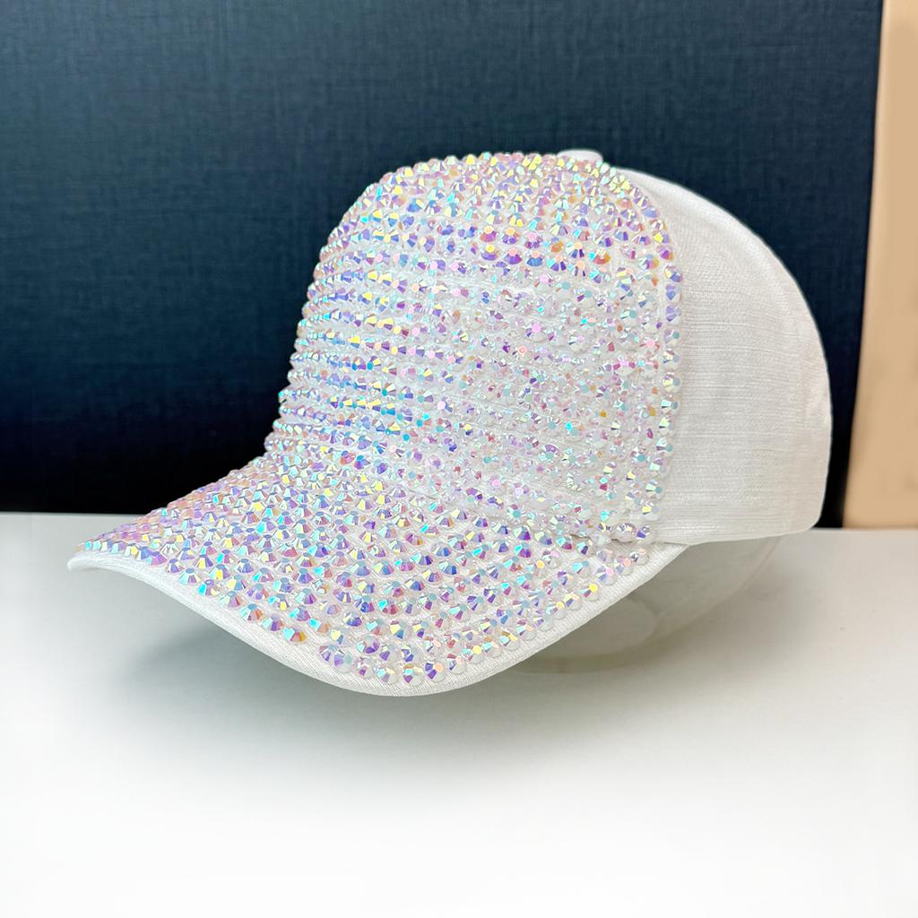 Full Diamond Symphony Diamond Baseball Cap Women's Spring Summer Sunscreen Peaked Cap Outdoor Sun Hat Heavy Industry