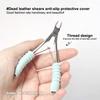 6 Pcs Nail Art Protective Sleeve Dead Skin Scissor Hand Cap Nipper Cover For Nail Cuticle Scissors Manicure Pedicure Tools Kit