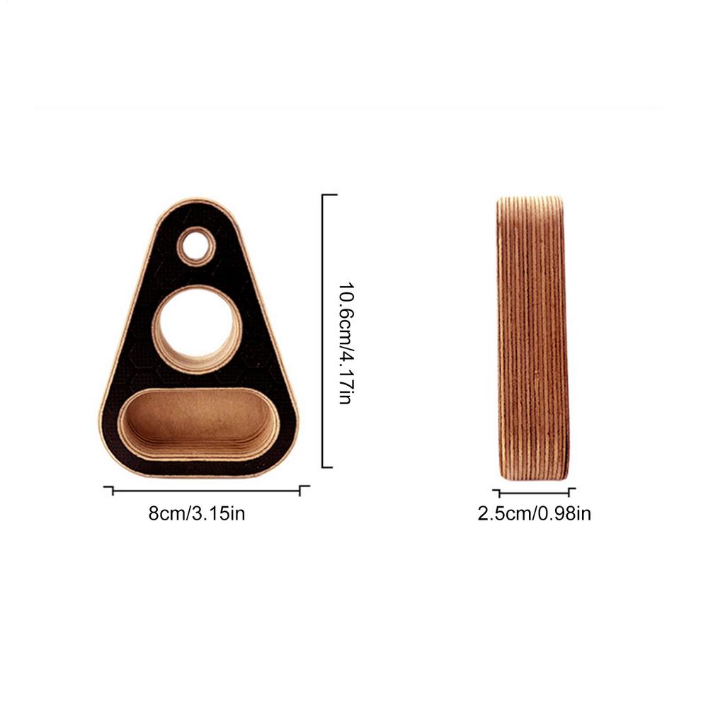 Rock Climbing Hangboard Wood Portable Fitness Equipment Climbing Grip Trainer Board For Enthusiasts Trainers Women Men Adults