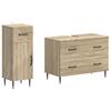2 Piece Bathroom Cabinet Set HAARLEM Sonoma Oak