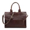 Men'S Bag Trendy Men'S Bag Retro Shoulder Bag Briefcase Portable Business Messenger Bag Crazy Horse Material Travel Matching
