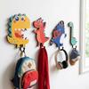 4Pcs 4 Hooks Wooden Key Holder Stable Structure Wall Decor Hooks Entryway Key Hanger  Kids Room