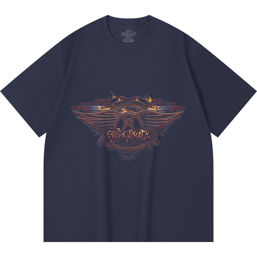 230 Gsm 100% Cotton Heavy Metal T-Shirt Rock Band Popular Music Print Unisex Heavy Cotton T Shirt