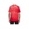 Adidas Originals Pharrell Williams Hu Holi Scarlet Striped Pullover Comfortable Short Sleeve T-Shirt Men Tops CW9101