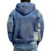 Herren Half-Zip Kapuzen-Plaid-Pullover Kordelzug Print Lässiges Sport-Sweatshirt