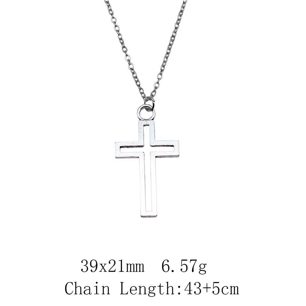 Birthday Gifts Boho Necklace Cross Skull Necklace On The Neck 43cm Chain Women's Bag Long Necklace