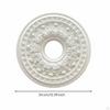 Ceiling Light Base Elegant Floral Raised Medallion Polyurethane Centerpiece for