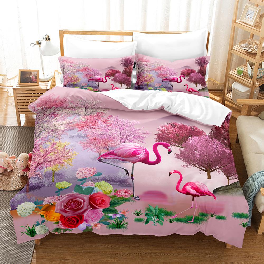 

Модная технология печати, 3D цифровая печать, постельное белье, пододеяльники, наволочки, комплекты из трех предметов quilt cover 90 * 190 pillowcase 50 * 75 * 1