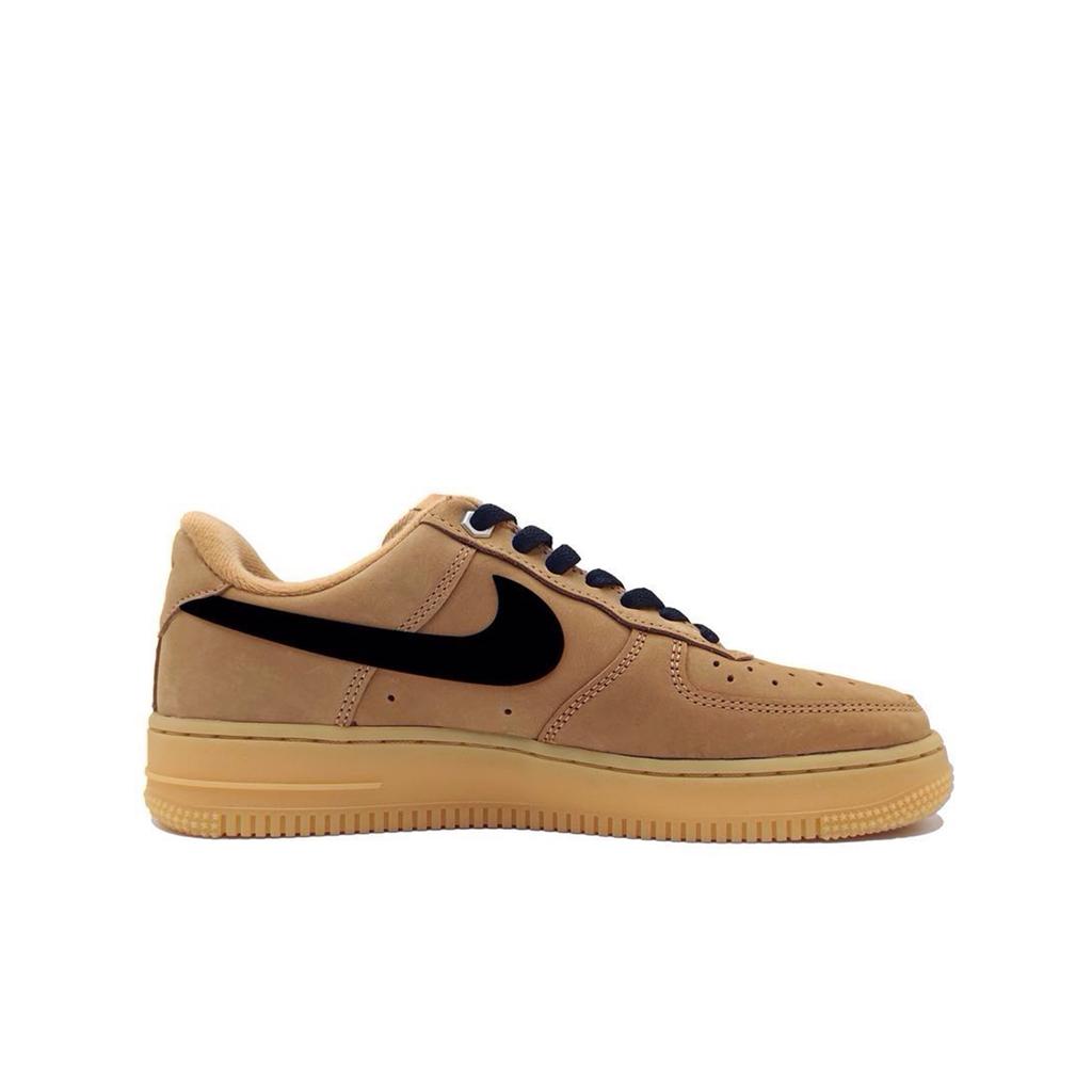 Nike Air Force 1 Slip Resistant Abrasion Resistant Low top Skateboard Shoes Unisex Brown CJ9179-200(Team603-S-BOX)