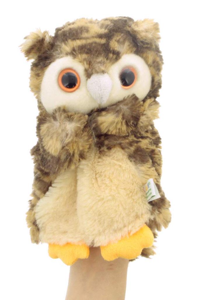 PUPPET COLLECTION NATURE FARM Owl Hand Brown & Puppet,
