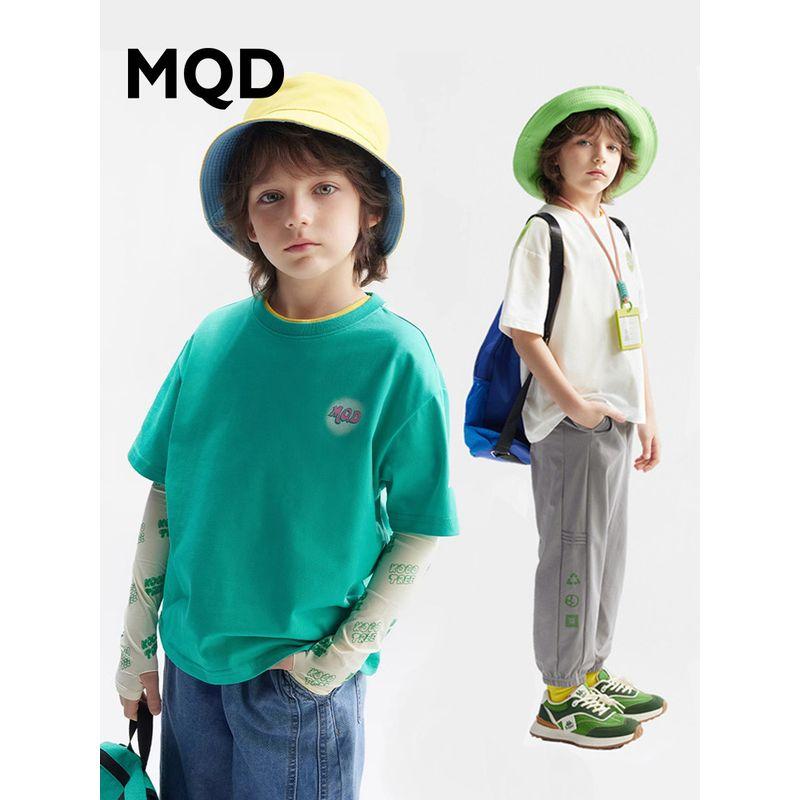 Moisture-Absorbing and Quick-Drying Mqd Children's Clothing Children's Loose Short-Sleeved T-Shirt Summer New Style Boys' Printed Top T-Shirt