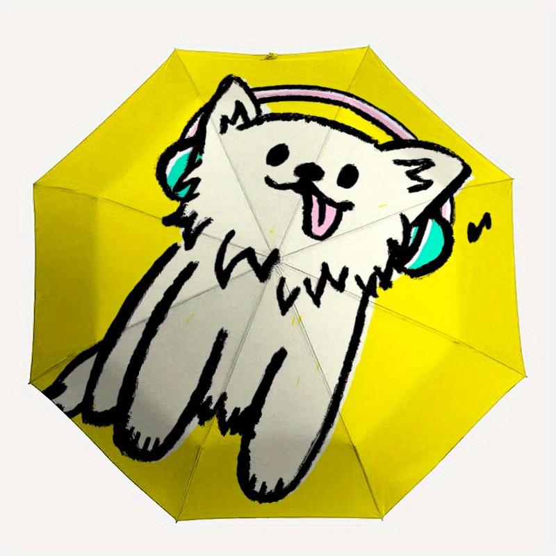 

1pc Cute CatAutomatic Open/close, All-Season Portable Folding Umbrella for Friends, Travel, Everyday, Events, Durable Frame yy250806110