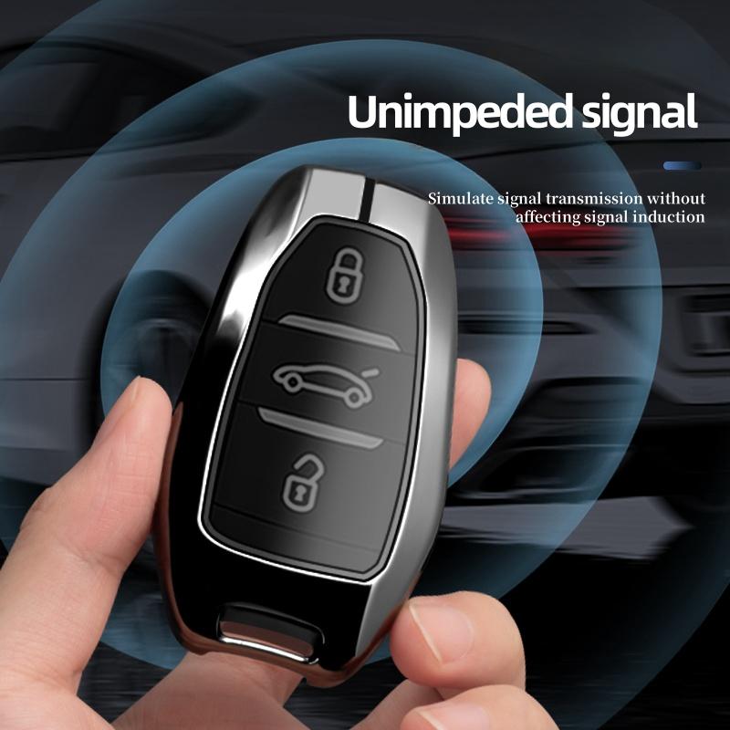 Zinklegering High-end Auto Sleutelhoesje Voor Citroen C1 C2 C3 C4 C5 C6 VTS Xsara C-Crosser Berlingo Jumpy Sleuteletui Sleutelhanger Accessoires