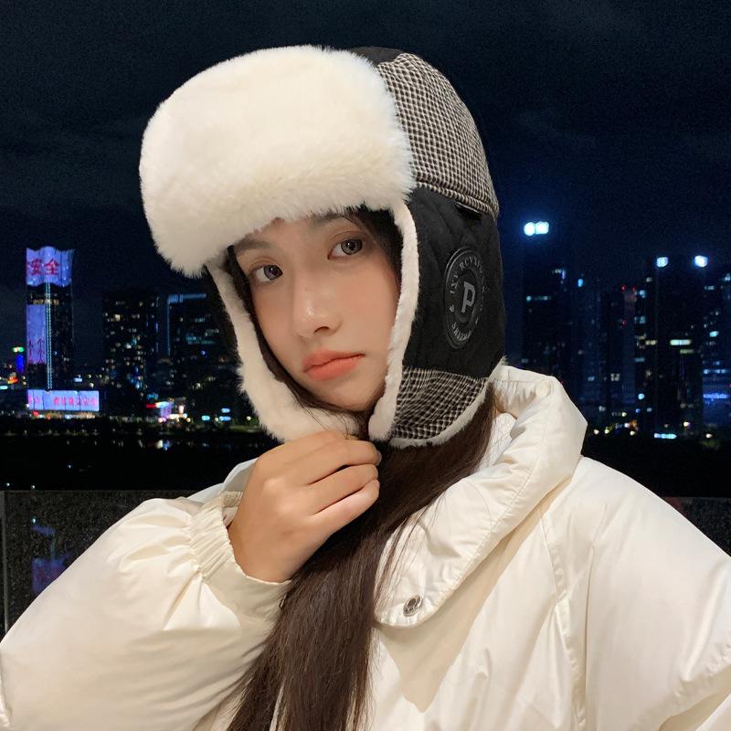 

Осенне-зимняя шапка женская модная бархатная теплая шапка-ушанка для улицы, защита от холода и ветра, защита ушей, шапка-ушанка One Size