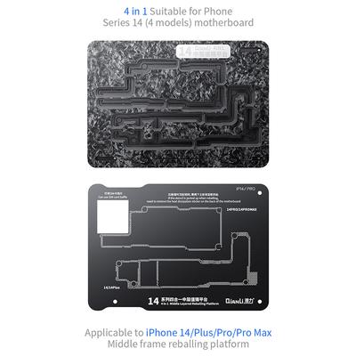 Qianli BGA Reballing Şablonu iPhone 14 13 12 11 Pro Max XS X Anakart Orta Kat Kalaylama Platform Fikstürü