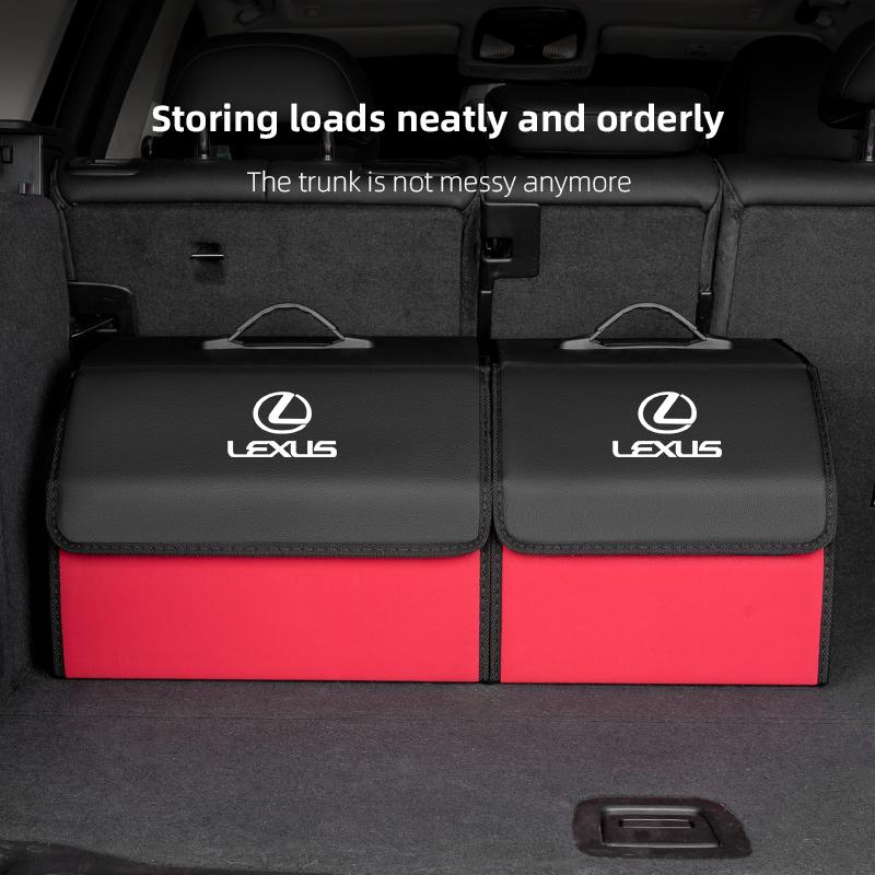 Lexus Car Dual Color Trunk Storage Bag Collapsible Camping Box For Lexus F SPORT ES RX NX LS UX LM LX GX LC RZ IS CT GS RC HS SC